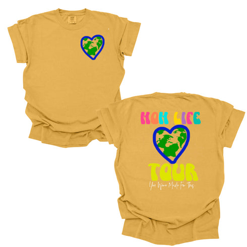 Mom Life World Tour Tee - Oversized Fit, Multiple Colors
